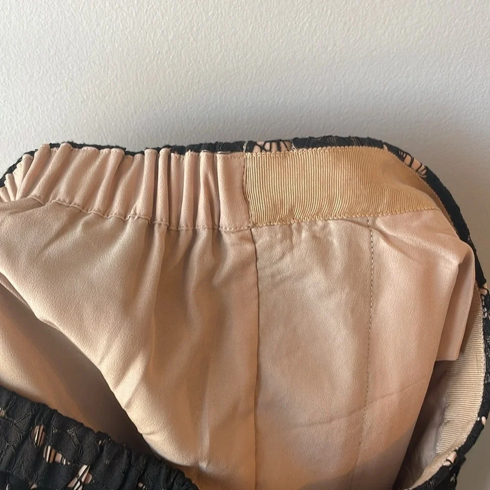 J. Crew Black Eyelash Trim Lace‎ Skirt